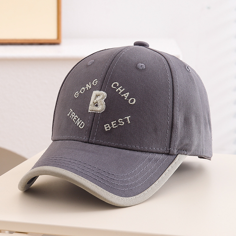 Gorra de béisbol para niños Primavera y otoño 2025 nuevo sombrero de todo fósforo para niños letras bordadas de algodón puro calle sombrero de todo fósforo hombre