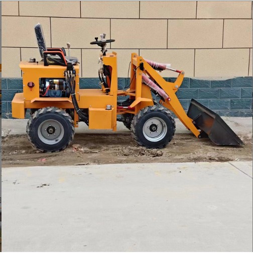 柴油小铲车养殖场电动四驱装载机小铲车四驱装载机工地铲土多功能