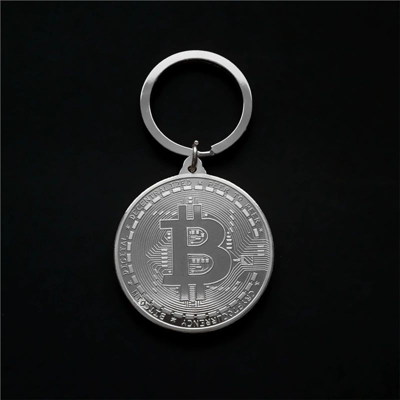 Граница творческие художественные изделия Bitcoin виртуальной валюты Bitcoin commemorative coin биткоин метал монета-брелок фабрика