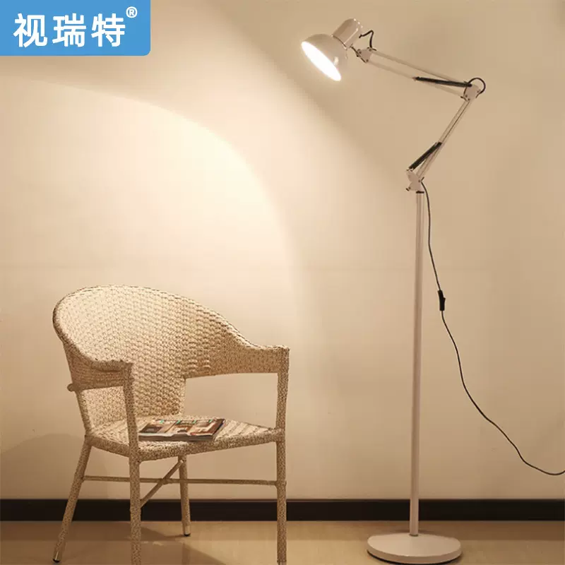 美式长臂落地灯 工作学习护眼落地灯 书房客厅酒店落地灯厂家自营