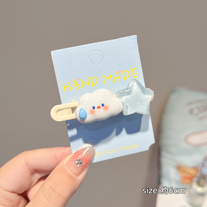ドーパミンスターヘアピン韓国風フレッシュでスイートなヘアピン早春ヘアアクセサリー雰囲気ヘッドドレスかわいい万能サイドクリップ|undefined
