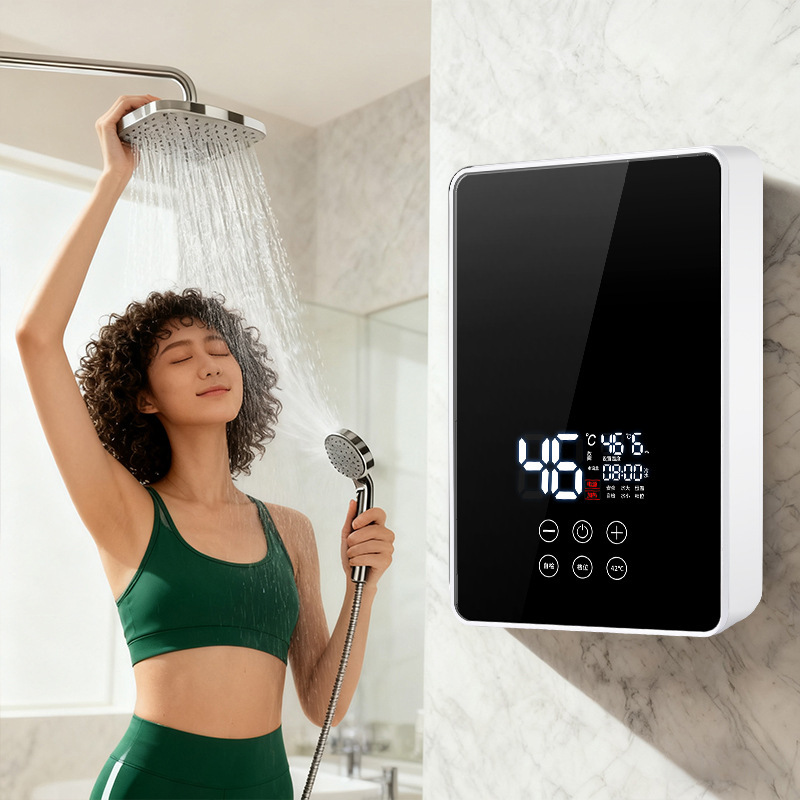 Cross-Border 220V60Hz 230V 240V Electric Water Heater for Home Use, Constant Temperature Shower, Intelligent Variable Frequency Fast Water Heater