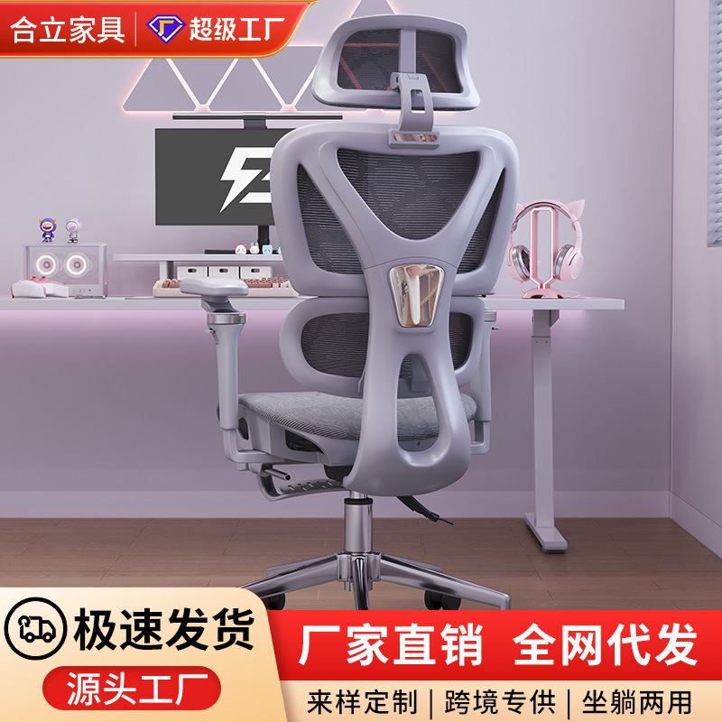 人体工学椅撑腰电竞椅舒适久坐家用电脑椅网椅透气办公室椅子sy01