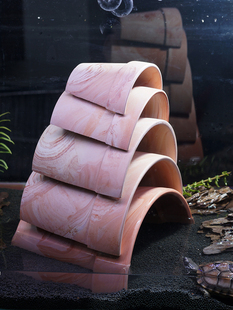 Tortoise Hiding House Climbing Pet Cave Tiles Yellow-rimped Turtle Reptile Humidifying Hiding House Nest Shougong Sunstand Climbing Platform Hiding
