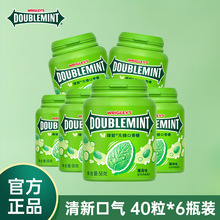 绿箭口香糖40粒*6瓶装零糖健身清新口气接吻办公室零食开车提神