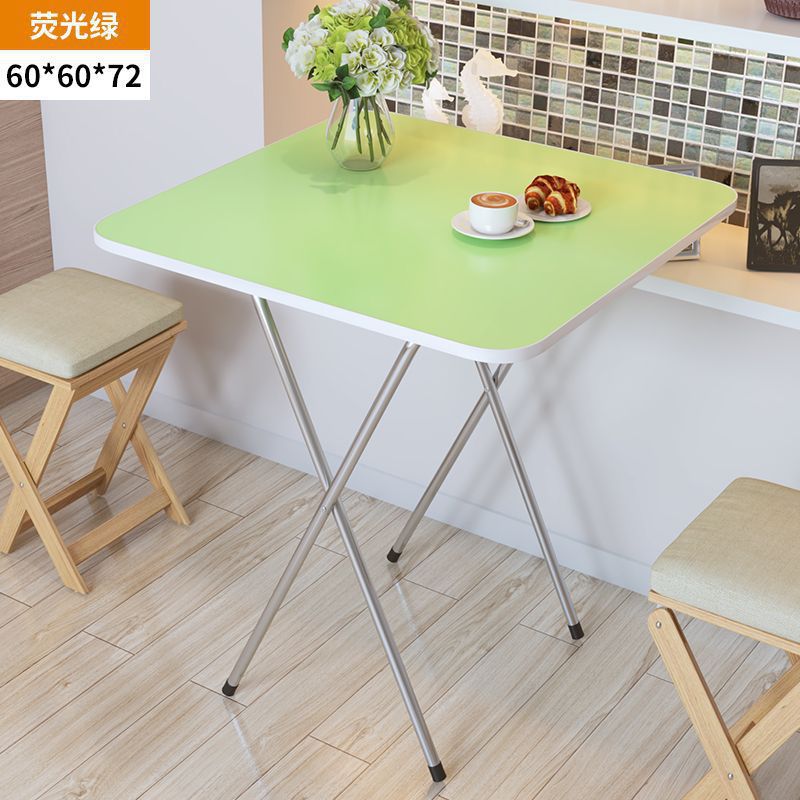 Mesa plegable, mesa de comedor, mesa de comedor, dormitorio portátil, mesa de comedor pequeña, simple para el hogar, de pie en el lado, tipo de casa pequeña