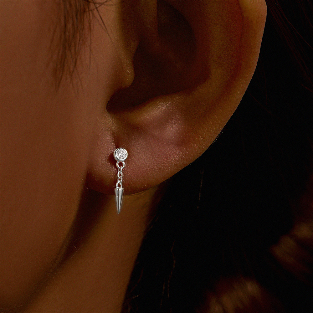 1g Weight Zircon Inlay Material Ear Studs Classification Ear Cartilage Rings & Studs Piercing Type 1 Piece Quantity Daily, Date, Tea Party Occasion 925 Sterling Silver Material Geometric Pattern All Seasons Season Unisex Gender Elegant, Modern Style Style 1 Piece Ear Cartilage Rings & Studs Elegant Modern Style Geometric 925 Sterling Silver Zircon Ear Cartilage Rings & Studs 7