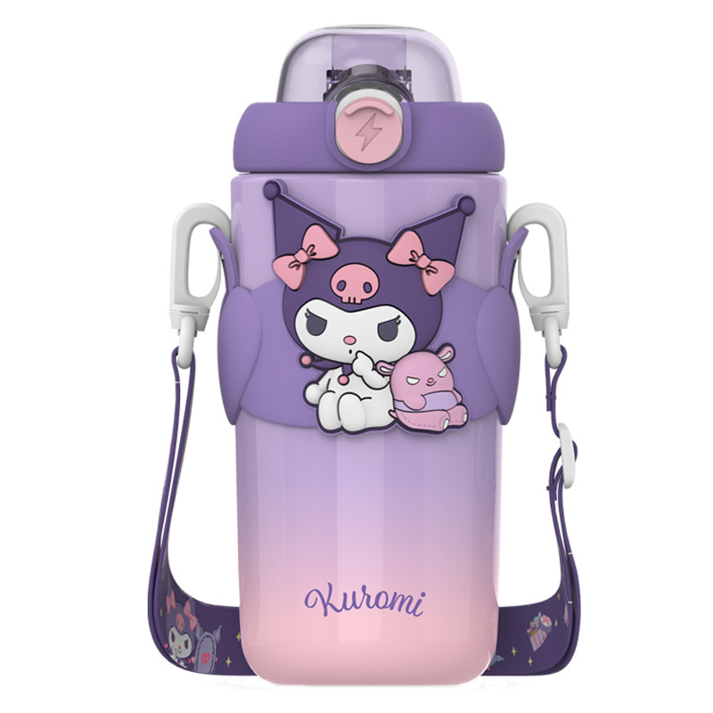 Sanrio coolomi taza de agua para niños taza de termo para estudiantes para niñas de la escuela 316 hervidor de agua de calidad alimentaria niñas