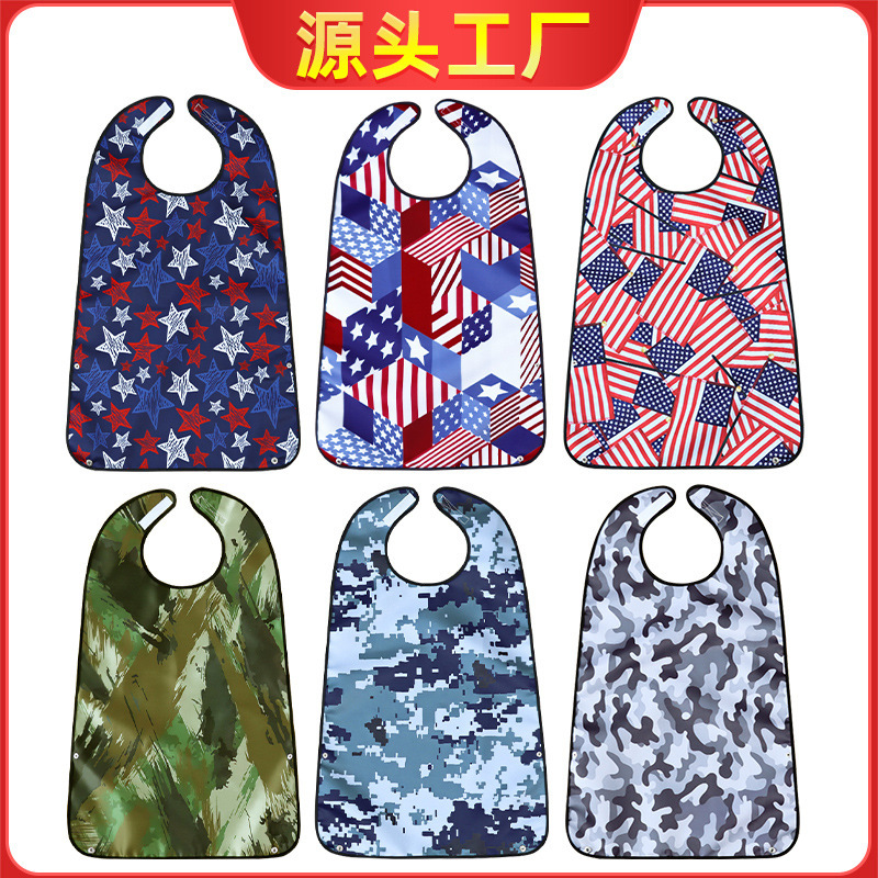 Amazon best selling cross-border supply adult bib waterproof adult bib food bib anti-fouling saliva towel Amazon best selling cross-border supply adult bib waterproof adult bib food bib anti-fouling saliva towel
