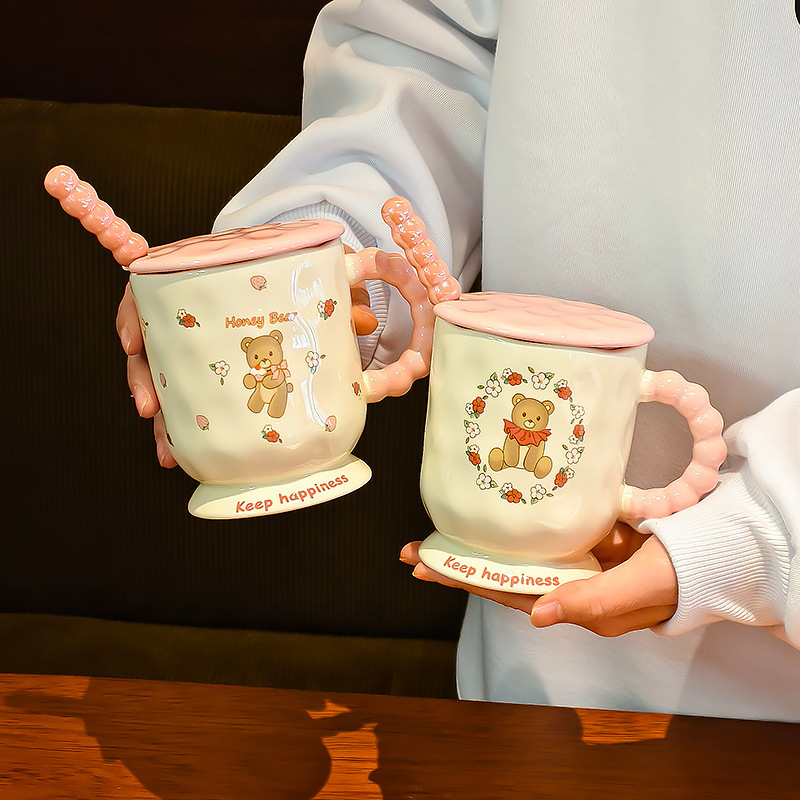 Mug Girls High-value Instagram Style Goblet Ceramic Cup Household Water Cup Office Coffee Breakfast Cup