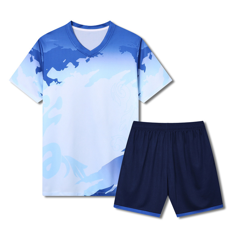サッカー服 スコッチジャージ サッカーユニフォーム スーツ スポーツトレーニングスーツ 半袖 パフォーマンススーツ 服|undefined