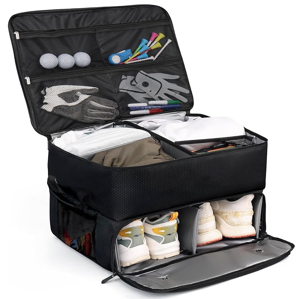 Caja de almacenamiento de golf Bolsa de zapatos Bolsa de almacenamiento de coche plegable Zapatos Bolsa de ropa multifuncional de gran capacidad para coche