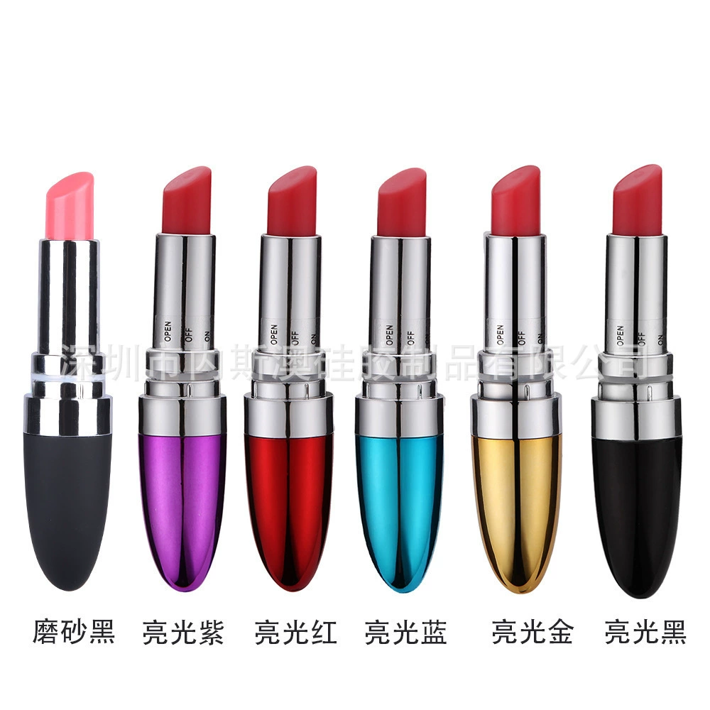 Mini Lipstick Vibrator (Naisao) USB Rechargeable, Silicone Flat-Head, Discreet Case