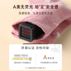 沐沐陌陌秋冬新品百棉童襪保暖純棉新生嬰兒襪子卡通中筒寶寶襪子