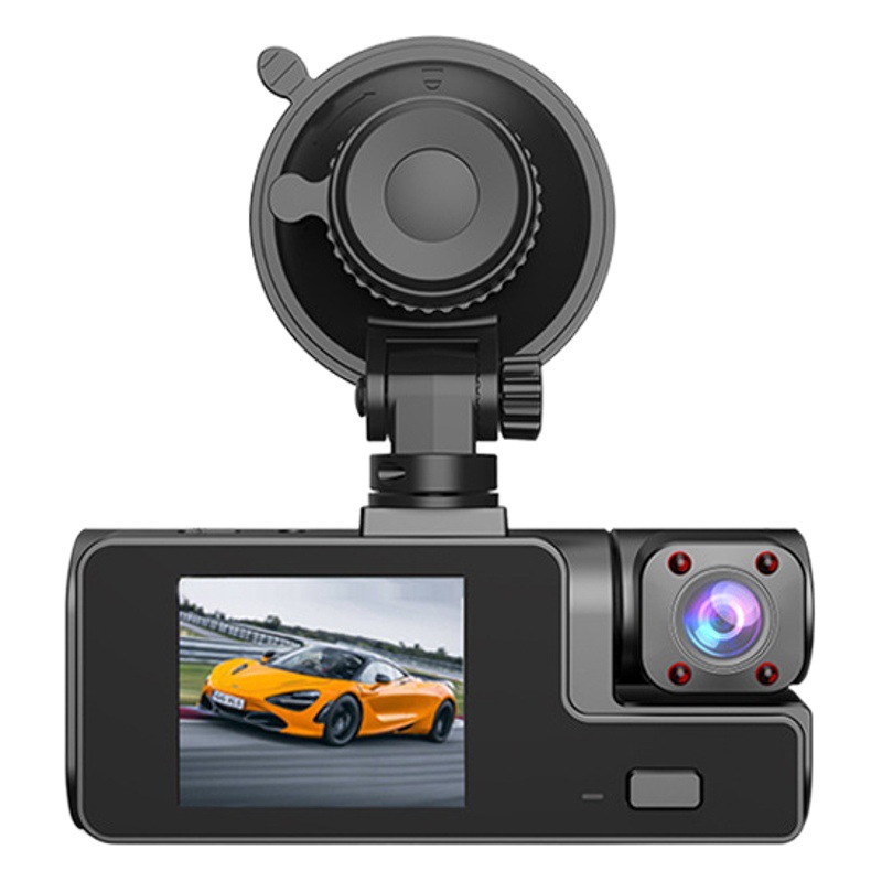 2024 registrador de conducción 360WiFi HD tres grabación tres lente sin enrutamiento 24h monitoreo coche DVR