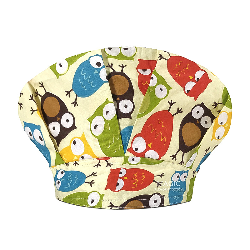 Tapa de operación directa de fábrica impresión femenina pequeño animal lindo sombrero de enfermera algodón salón de belleza odontología oral sombrero