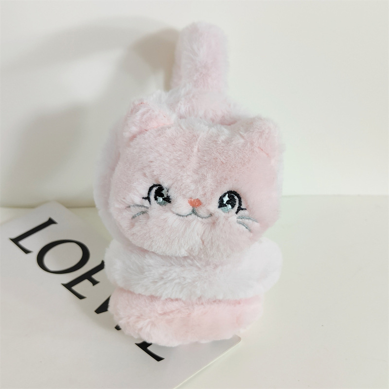冬のアニメかわいい猫のぬいぐるみ耳カバー学生の耳カバー保温防寒耳耳温耳カバー|undefined