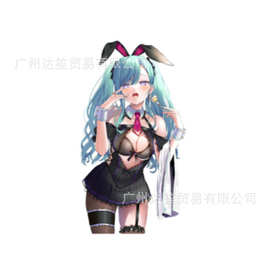 外贸汽车贴纸性感兔女郎可爱个性贴纸车窗玻璃摩托车贴笔记本电脑