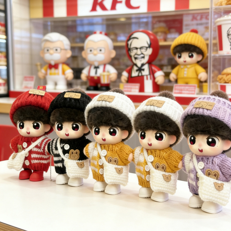 Only the Clothes for the Doll Are Included. Kfc Co-Branded Merchandise with Sun Yingsha, Cute Dress-Up Clothes for the Doll Only the Clothes for the Doll Are Included. Kfc Co-Branded Merchandise with Sun Yingsha, Cute Dress-Up Clothes for the Doll