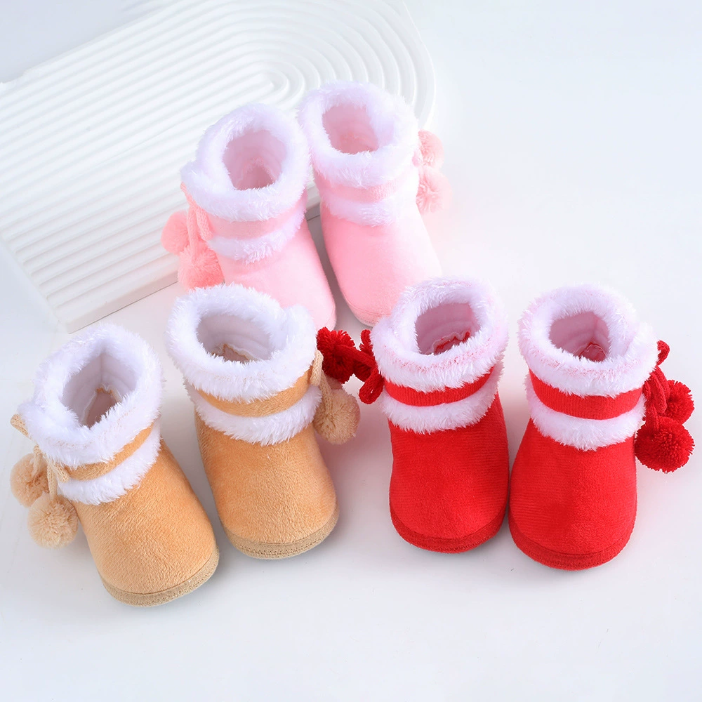 Детская демисезонная обувь, флисовая обувь для раннего возраста, для новорожденных, коллекция 2023 года, 0-1 год, мягкая подошва, 3-5-9-11 месяцев