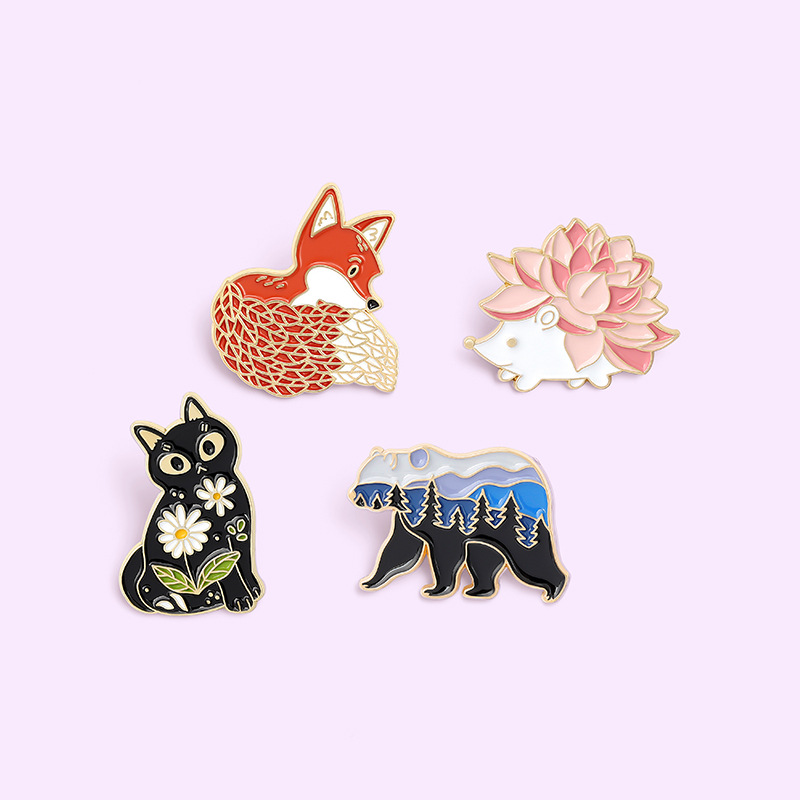 Fashion Pin Animal Alloy Plating Metal Unisex Brooches display picture 5