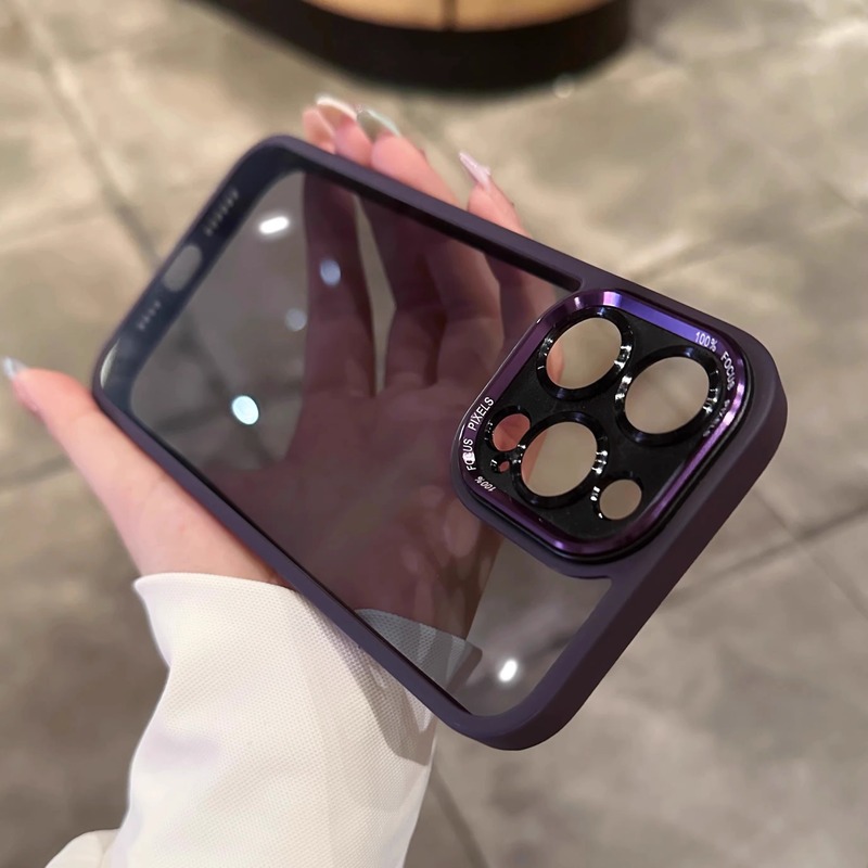 全包金属レンズはリンゴ15鷹眼携帯ケースアクリル透明iPhone14転倒防止保護カバーを適用している|undefined