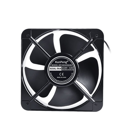 KunPengAC axial flow fan 20CM charging pile cooling fan 220V energy storage converter 20060 fan