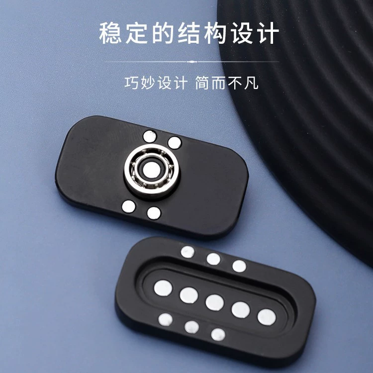 Metal rotating magnetic spinning top for finger, pen, arm jewelry, new collection, owl, anti-stress