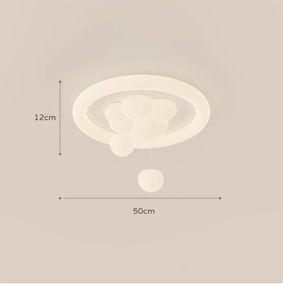 Diseñador creativo crema viento dormitorio infantil principal moldeo rodante bola colgante lámpara de techo simple restaurante tienda de ropa lámparas