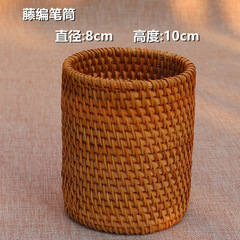 ベトナム秋藤編み筆筒茶道具竹茶さじ茶茶針プーアル茶六君子茶道部品収納筒