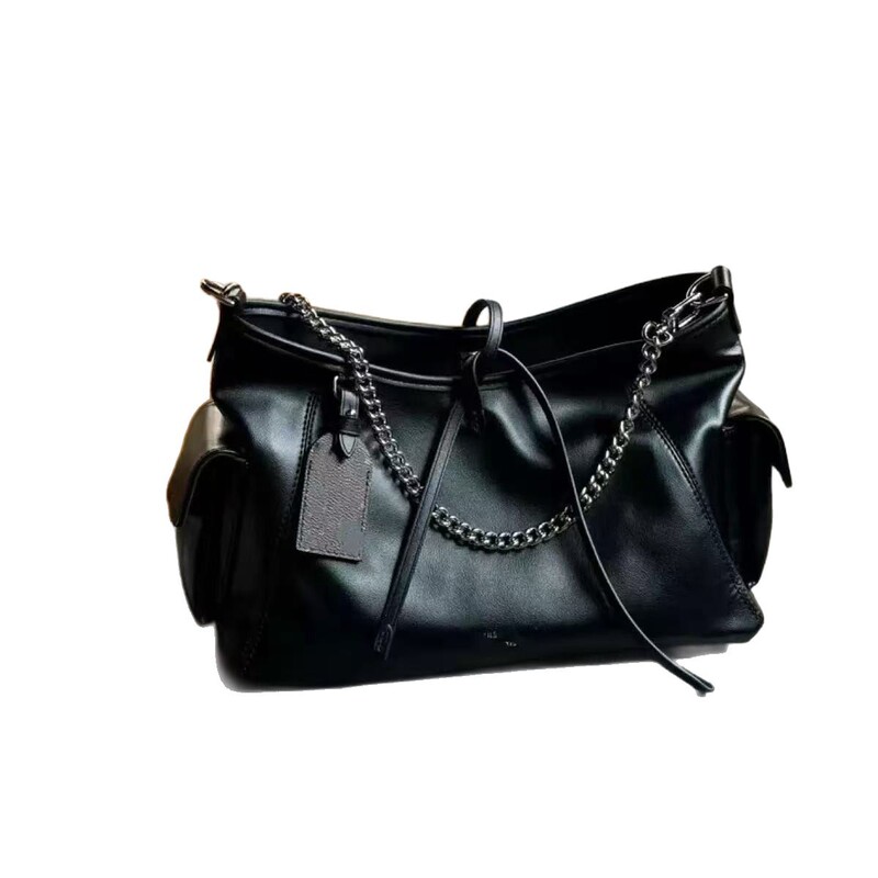 オリジナルオールスチールチップブラックウォリアー CarryAll ダークスモールトートバッグ ショッピングバッグ シープスキン レディースバッグ|undefined