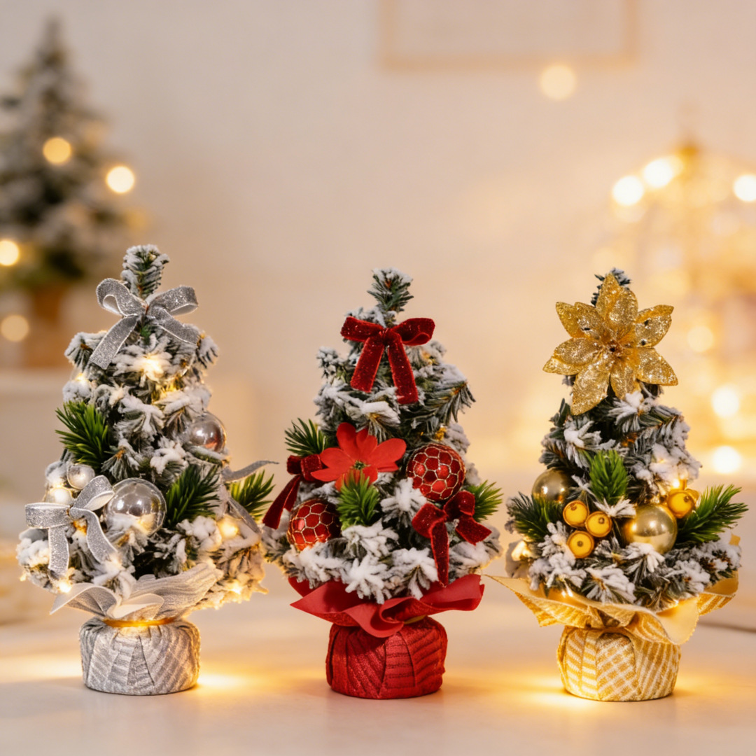 Árbol de joyería 20cm mini árbol decorativo de Navidad FESTIVAL DE Navidad centro comercial actividad decoraciones escritorio pequeño árbol