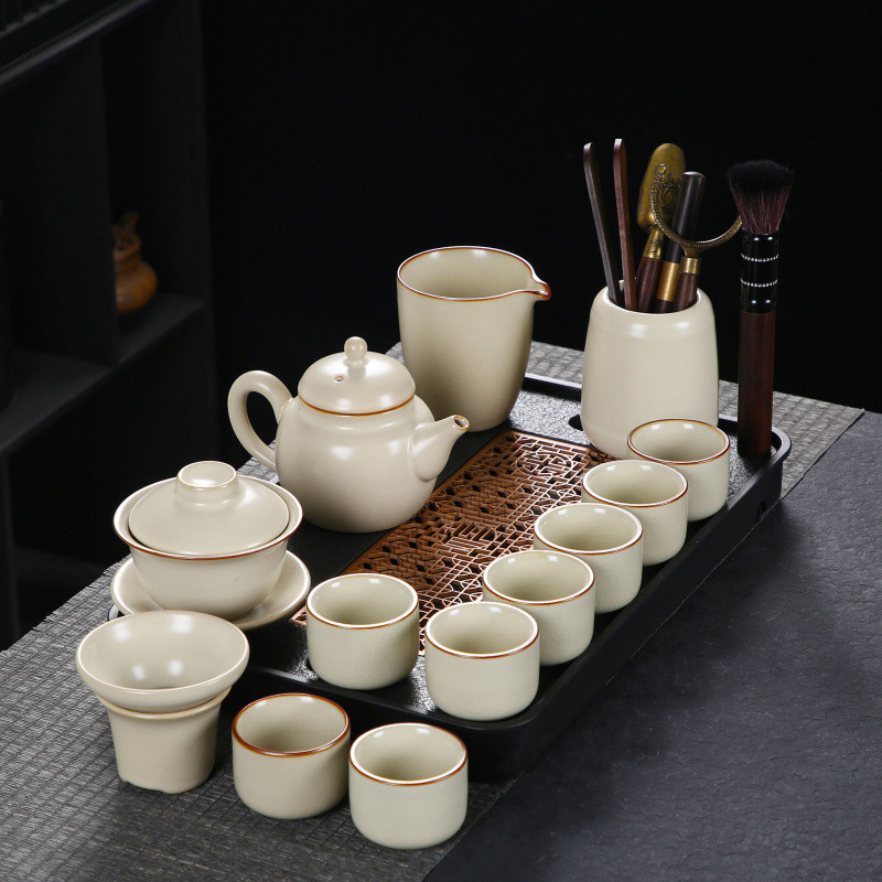 여요부자냄비 + 덮은 그릇 - 8잔 + 다도 + 흐르는 창판