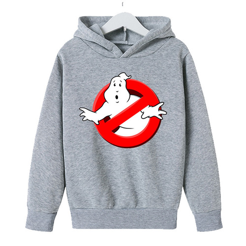 Ghostbusters Anime Print Hoodie for Boys and Girls - Autumn and Winter Cap Sweatshirt