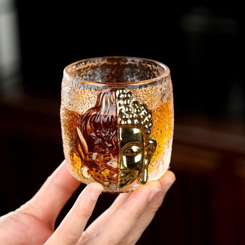 Taza de té de vidrio congelada, taza de té de kung fu, taza de té, taza de té personal, taza de té de vidrio