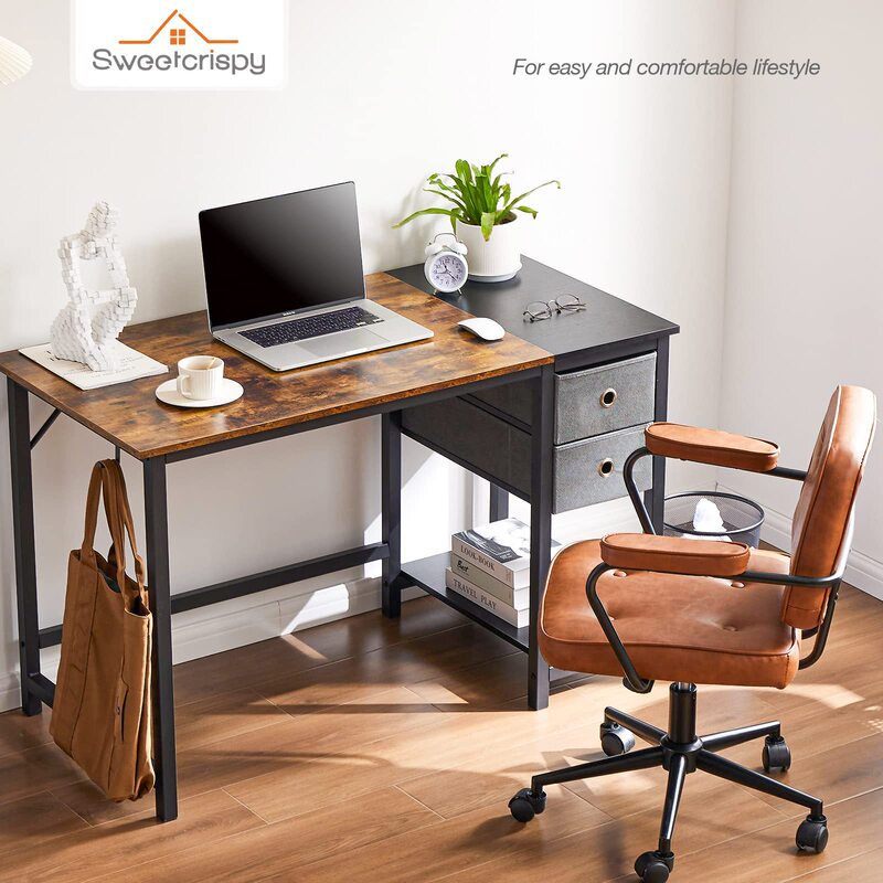 Mingzheng Furniture Factory Foreign Trade Dz Computer Desk Desktop Home Bedroom Student Desk Solid Wood Simple Office with Drawers