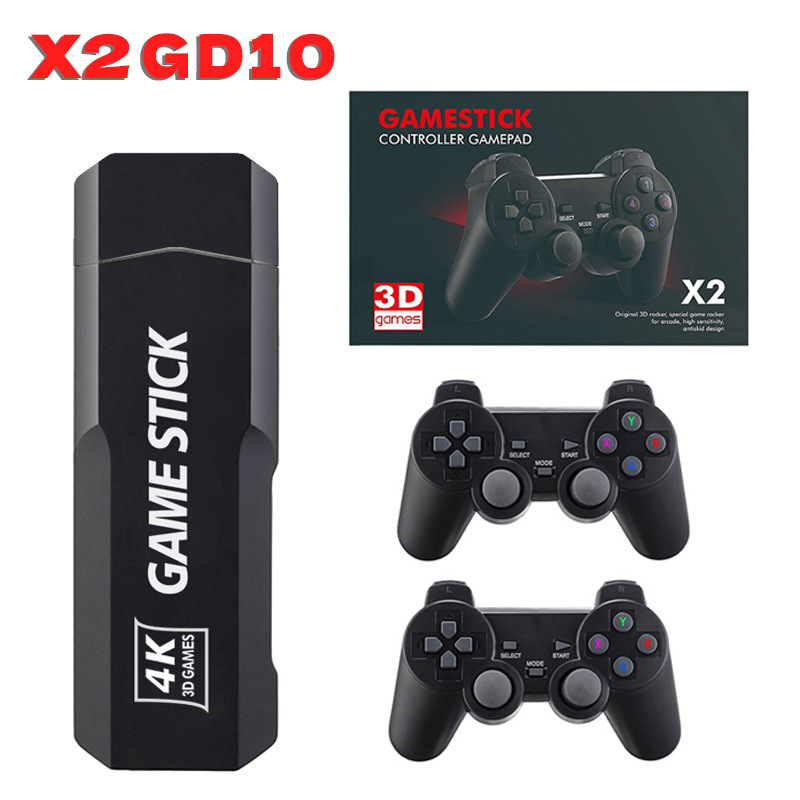 Consola de juegos transfronteriza X2 Consola de juegos familiar GD10 2.4G TV HDMI retro inalámbrico nuevo nivel de entrada