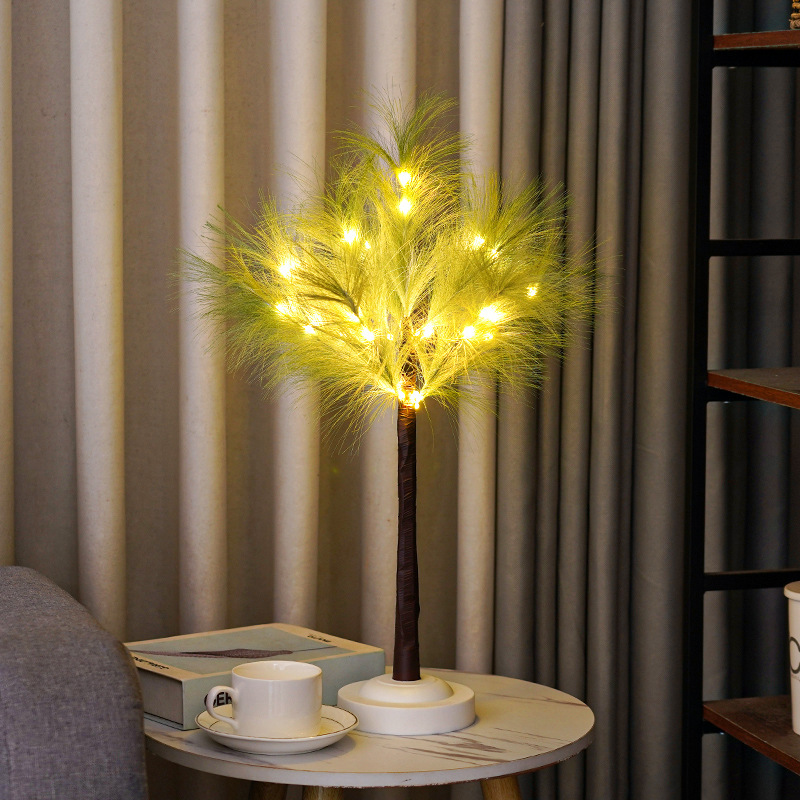 Inswind pluma lámpara de la chica corazón atmósfera luz nocturna fotos en vivo posada dormitorio decoración de cumpleaños romántica lámpara ornamental image 3