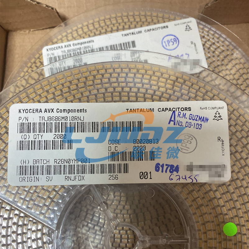 原装钽电容TAJC106M035RNJ 10UF35V C型 6032贴片钽电容
