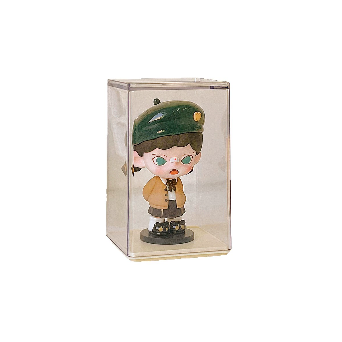 Коробка для отображения blind box, одиночная фигурка, акриловая прозрачная пылезащитная коробка для мелких украшений, коробка Pop Mart, модные игровые аксессуары