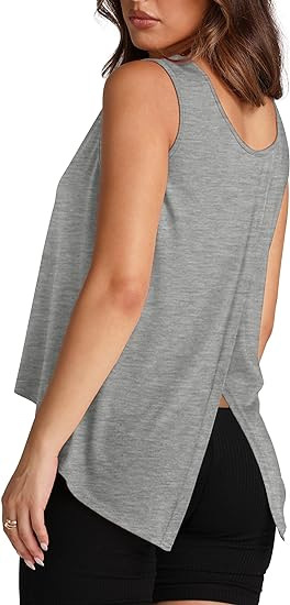 Vente En Gros Femmes Décontractée Style Simple Vêtement De Rue Couleur Unie Sans Manches T-shirts display picture 17