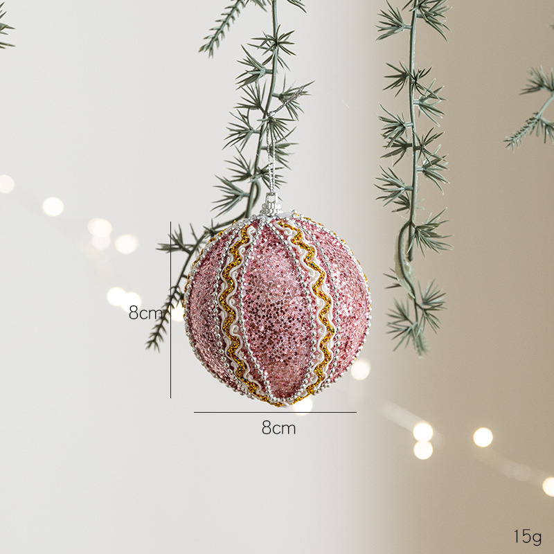 クロスボーダー新しいクリスマスピンクフォーム装飾ペンダントパールコットンスパンコールリボンレターブランド装飾品アクセサリー|undefined