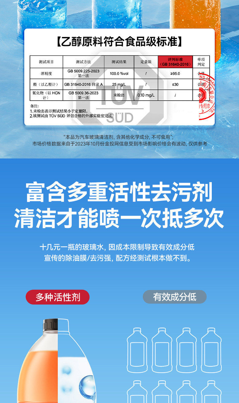 Deli Powerful Glass Cleaner for Cars, Anti-Freeze and Oil Film Remover, Resistant to -40 Degrees ℃ All-Season Wiper Fluid Manufacturer Wholesale