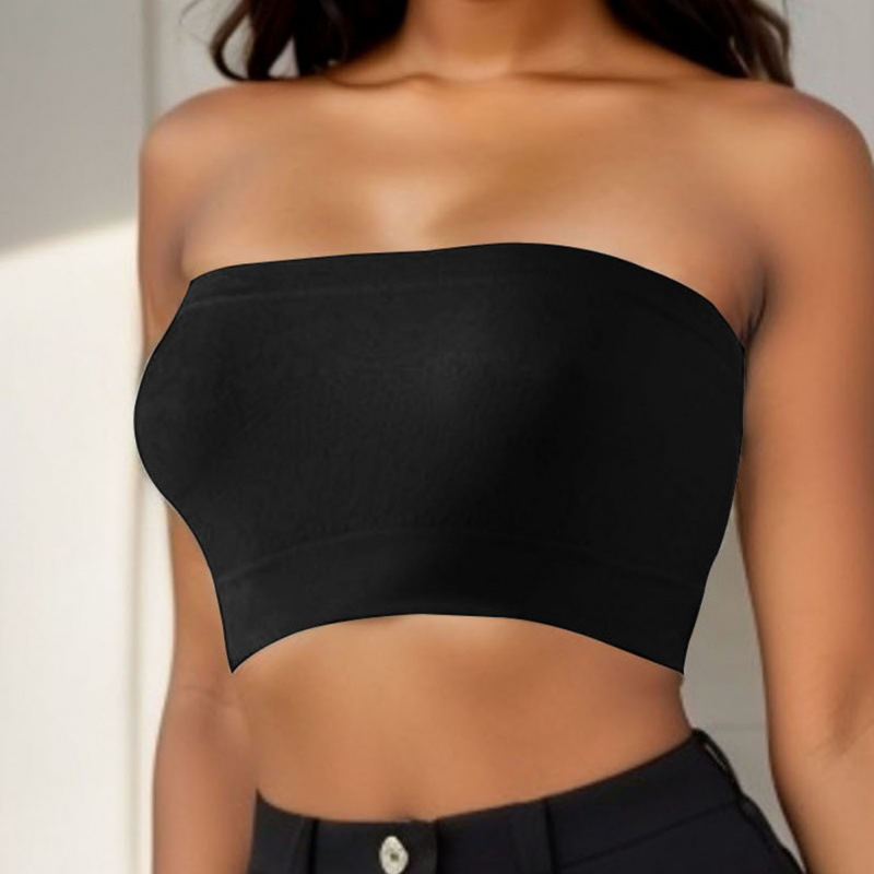 Strapless Top, a cross-border European and American style women's strapless bra, temu, Amazon Xiyin strapless sexy back bra.
