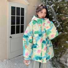 小众设计2025冬季新款羽绒服女多巴胺卡通厚外套独特超好看鹅绒服