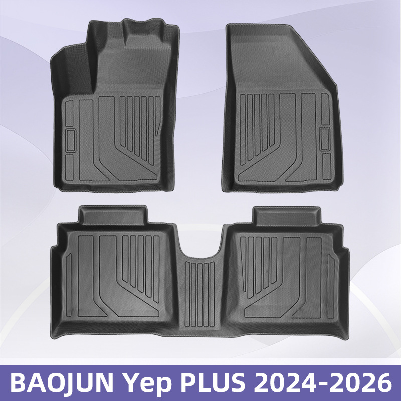 Para BAOJUN Yep PLUS 2024 - 2026 TPE estampilla de pie 3D para todo clima estampilla de maletero