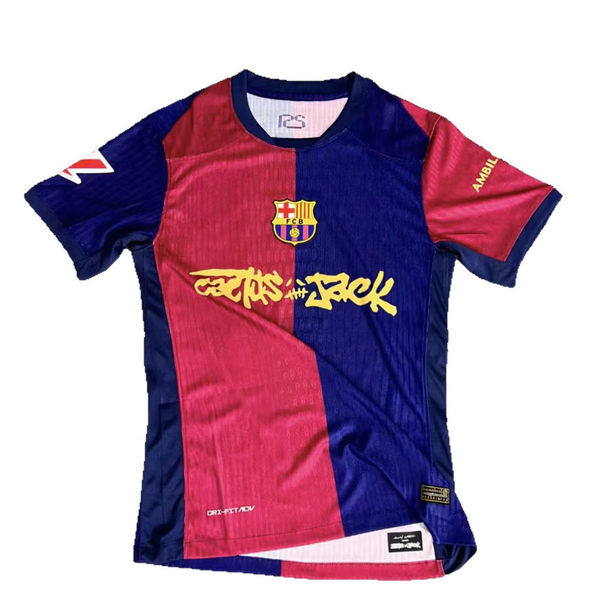 24-25 season Barcelona jerseys home and away Lvan Yamal same player fans short sleeve football uniform
