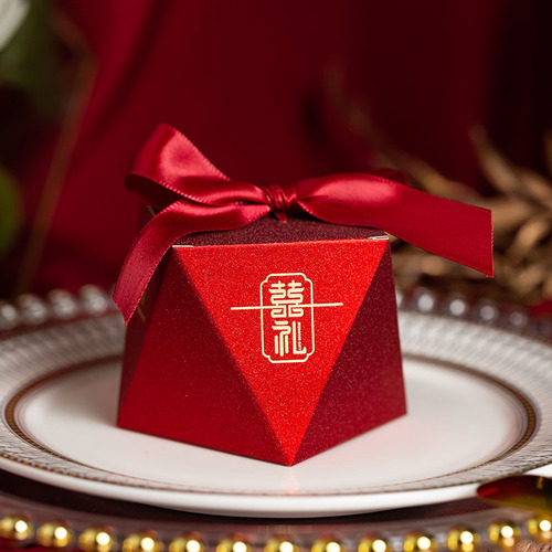 Wedding Creative Personalized Diamond Candy Packaging Wedding Candy Box Gift Box Wedding Supplies Manufacturer Wholesale