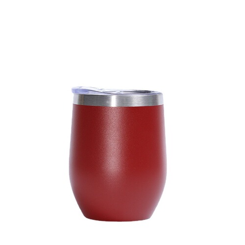Cross-border trade 12oz eggshell cup 304 stainless steel mini vacuum egg cup office portable insulated cup wholesale