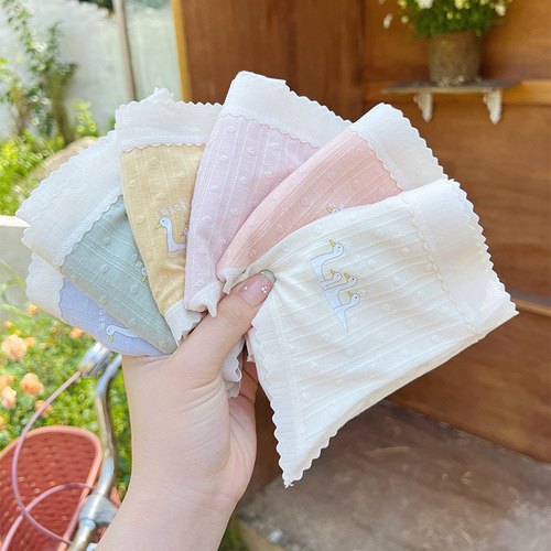 Cotton Modal Menstrual Pants Seamless Mid-waist Cover Hip Leak-proof Sexy Lace Antibacterial Cotton Crotch Panties for Women